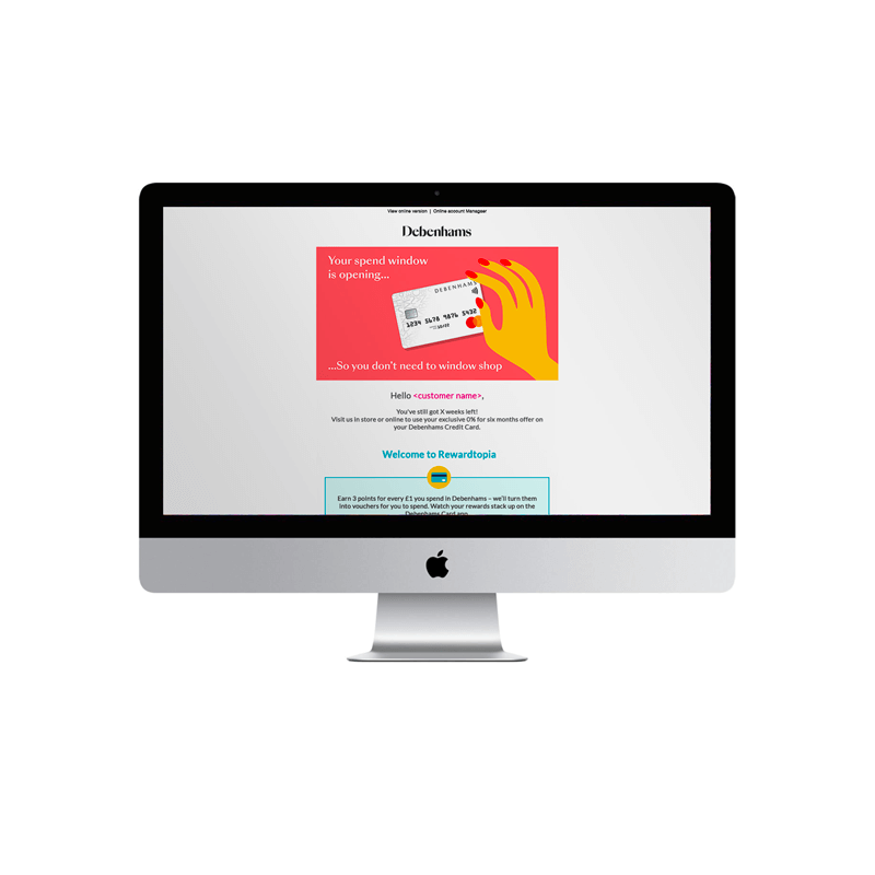 Newday - Debenhams HTML5 email