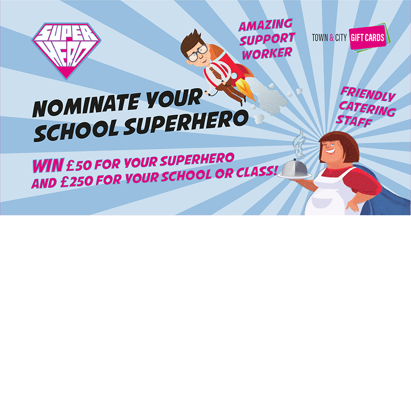 Town and City Gift Cards – Superhero